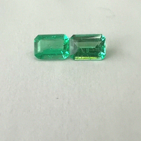 2.91 Ct.  Colombian Emerald Pair (Exceptional)