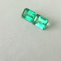 2.91 Ct.  Colombian Emerald Pair (Exceptional)