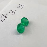 3.02 Ct. Colombian Emerald Pair ( Round)