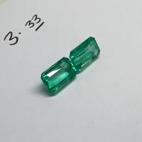 3.33 Ct. Colombian Emerald Pair 