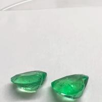 6.15 Ct. Colombian Emerald Pair ( Heart Cut ) 