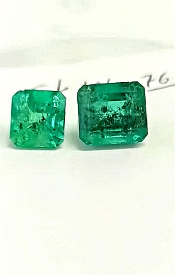 14.76 Colombian Emerald Pair