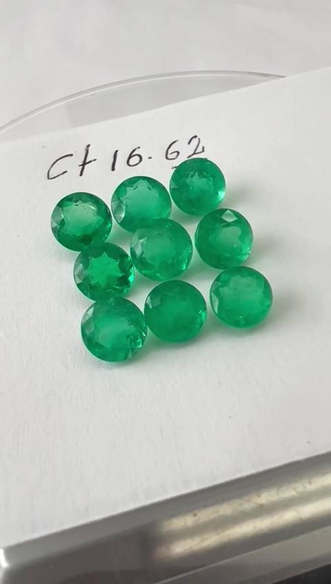 16.62 Ct. Colombian Rounds Lot (8mm)