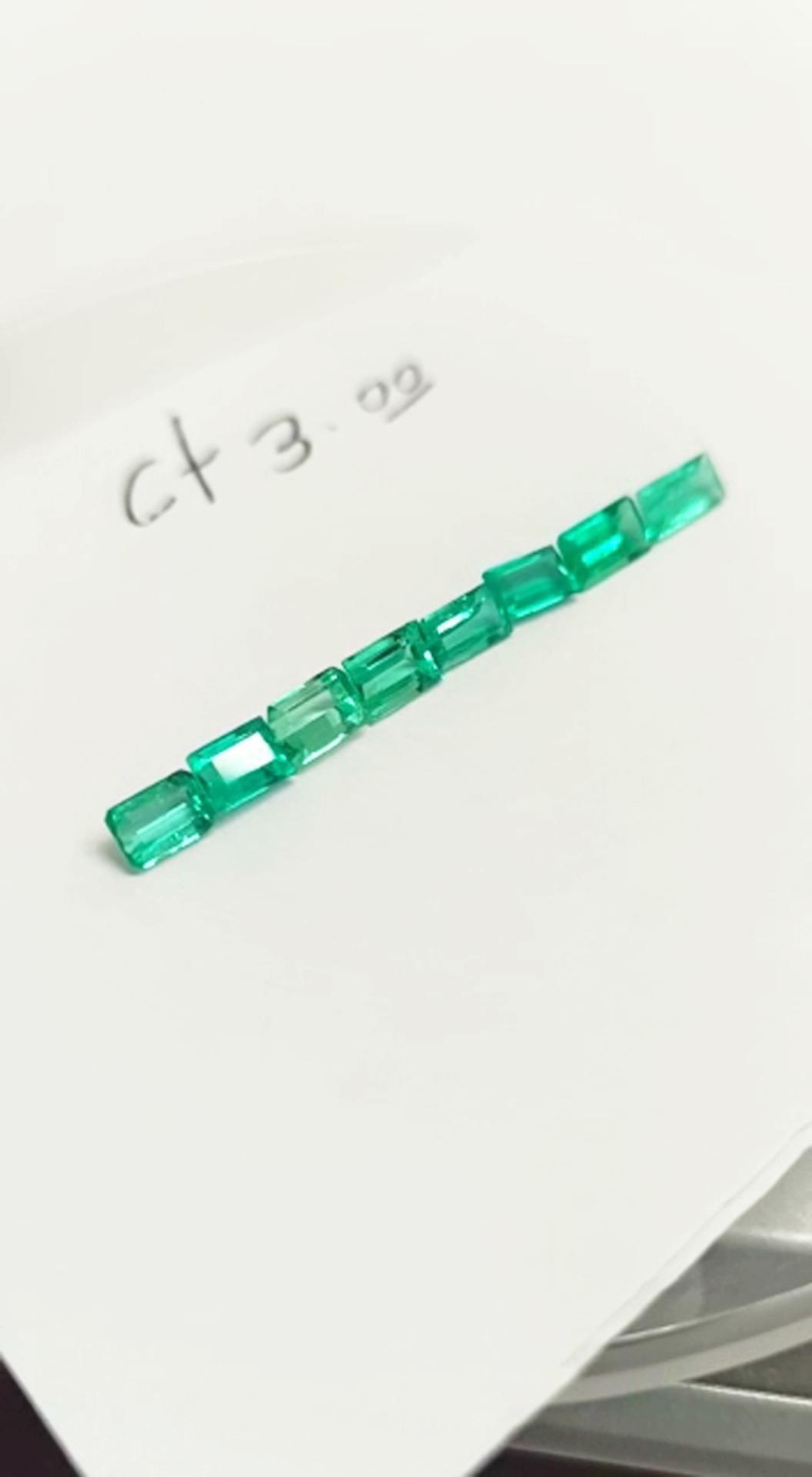 3.0ct Colombian Emerald Set 