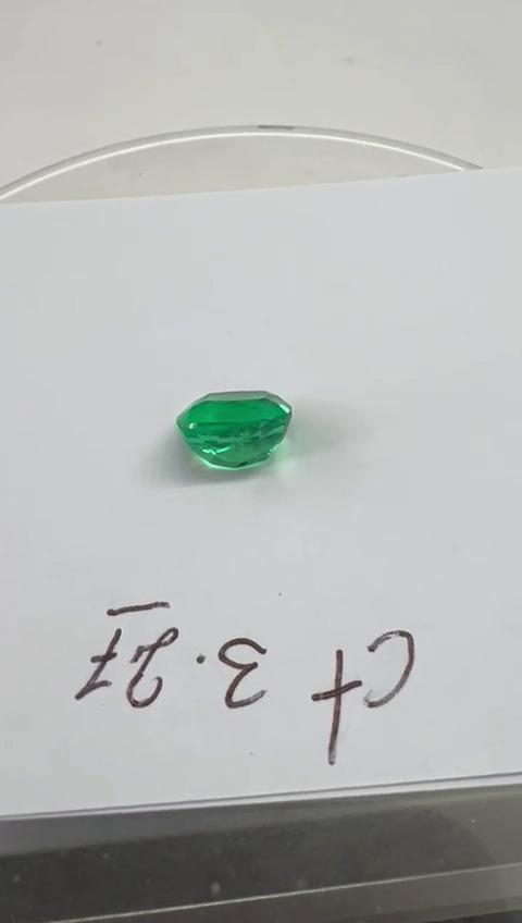 3.27 Ct. Colombian Emerald  (Cushion)