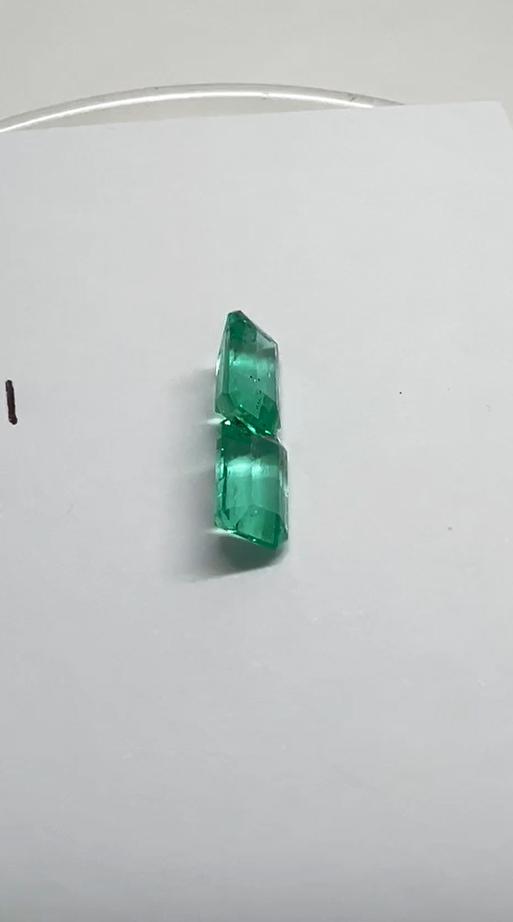 3.33 Ct. Colombian Emerald Pair 
