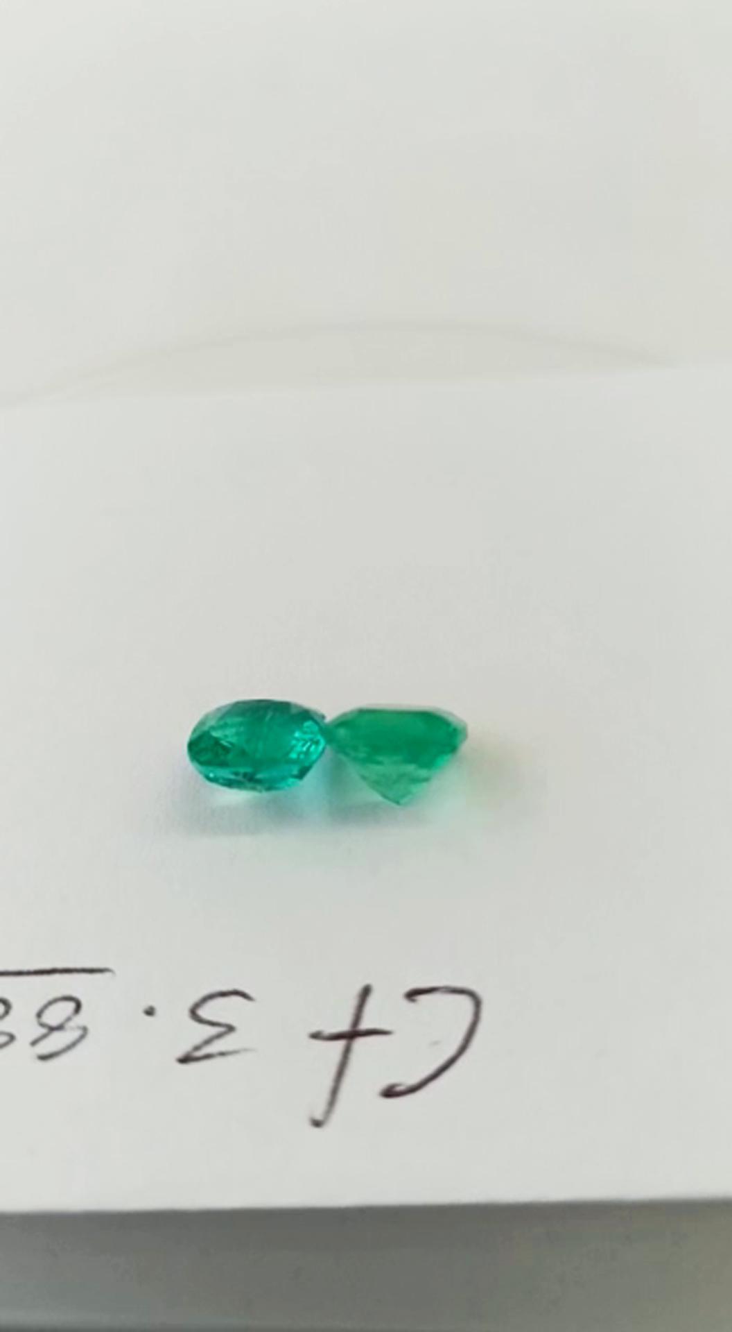3.88 Ct. Colombian Emerald Pair