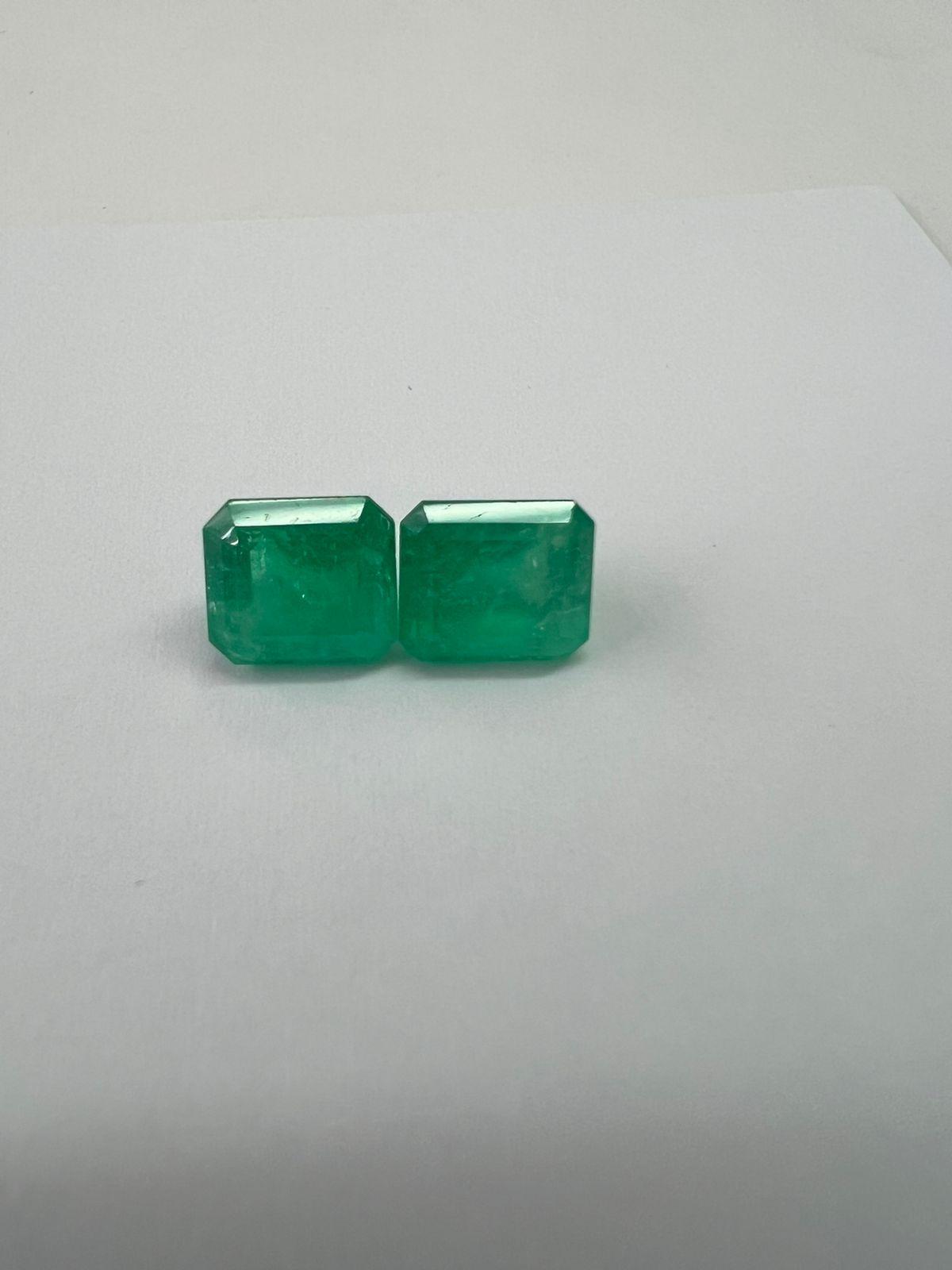 4.44 Colombian Emerald Pair