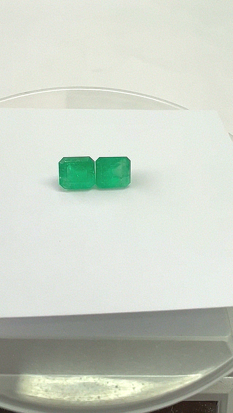 4.44 Colombian Emerald Pair
