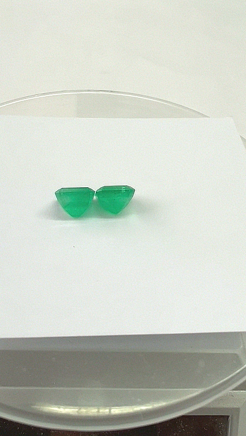 4.44 Colombian Emerald Pair