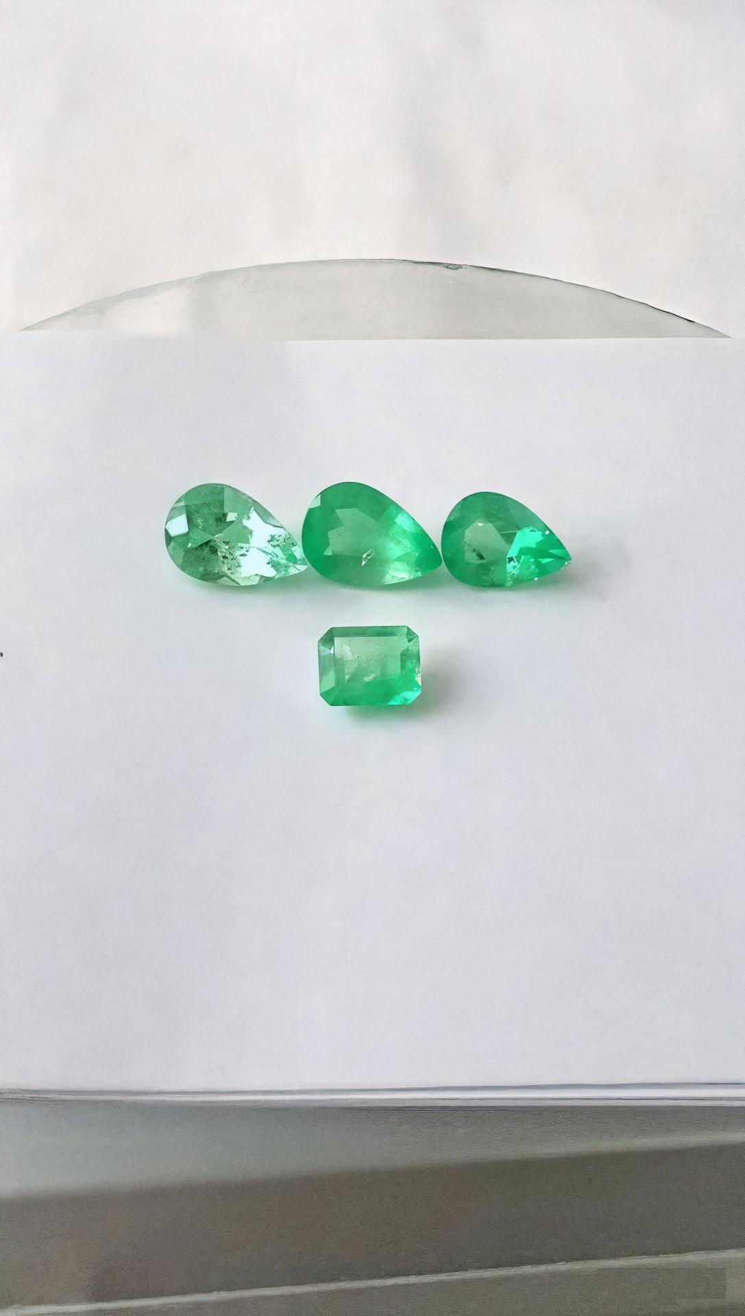 4.91 Ct. Colombian Emerald Set