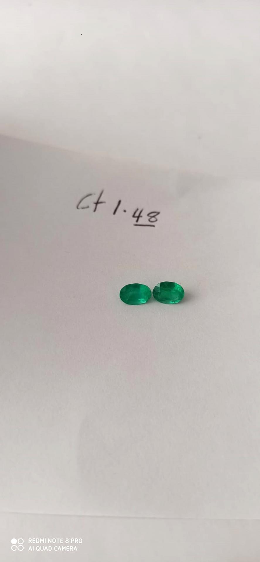 1.48ct Colombian Emerald Pair 