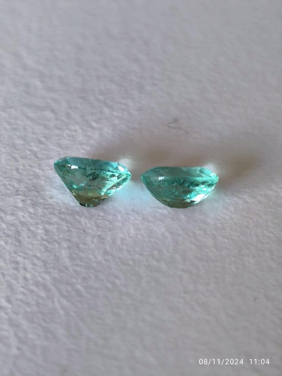 1.33 Ct. Colombian Emerald Pair (Oval)