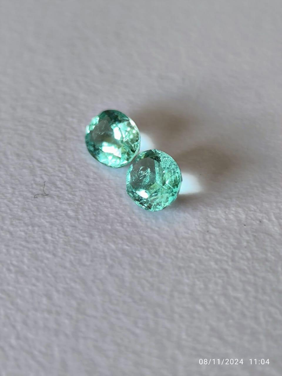 1.33 Ct. Colombian Emerald Pair (Oval)