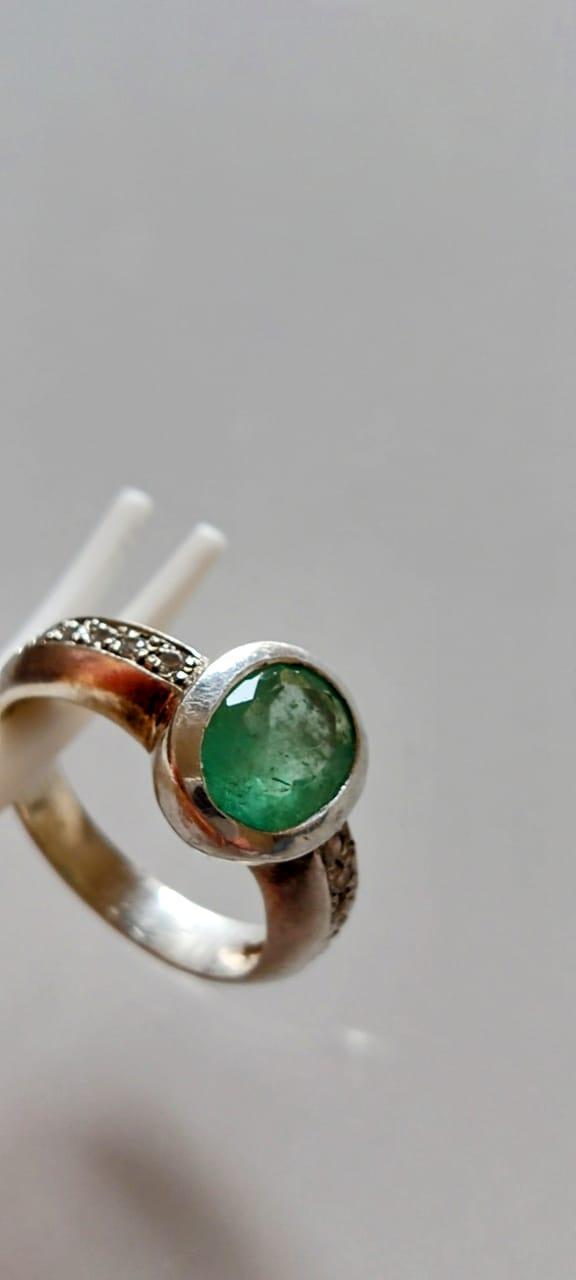 1.01 Ct. Colombian Emerald Ring 